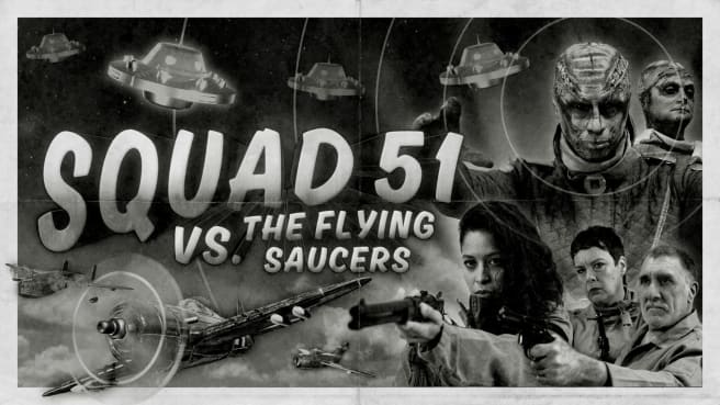 [劲爆51飞行队].Squad 51 vs. the Flying Saucers 黑白画面横板飞行射击